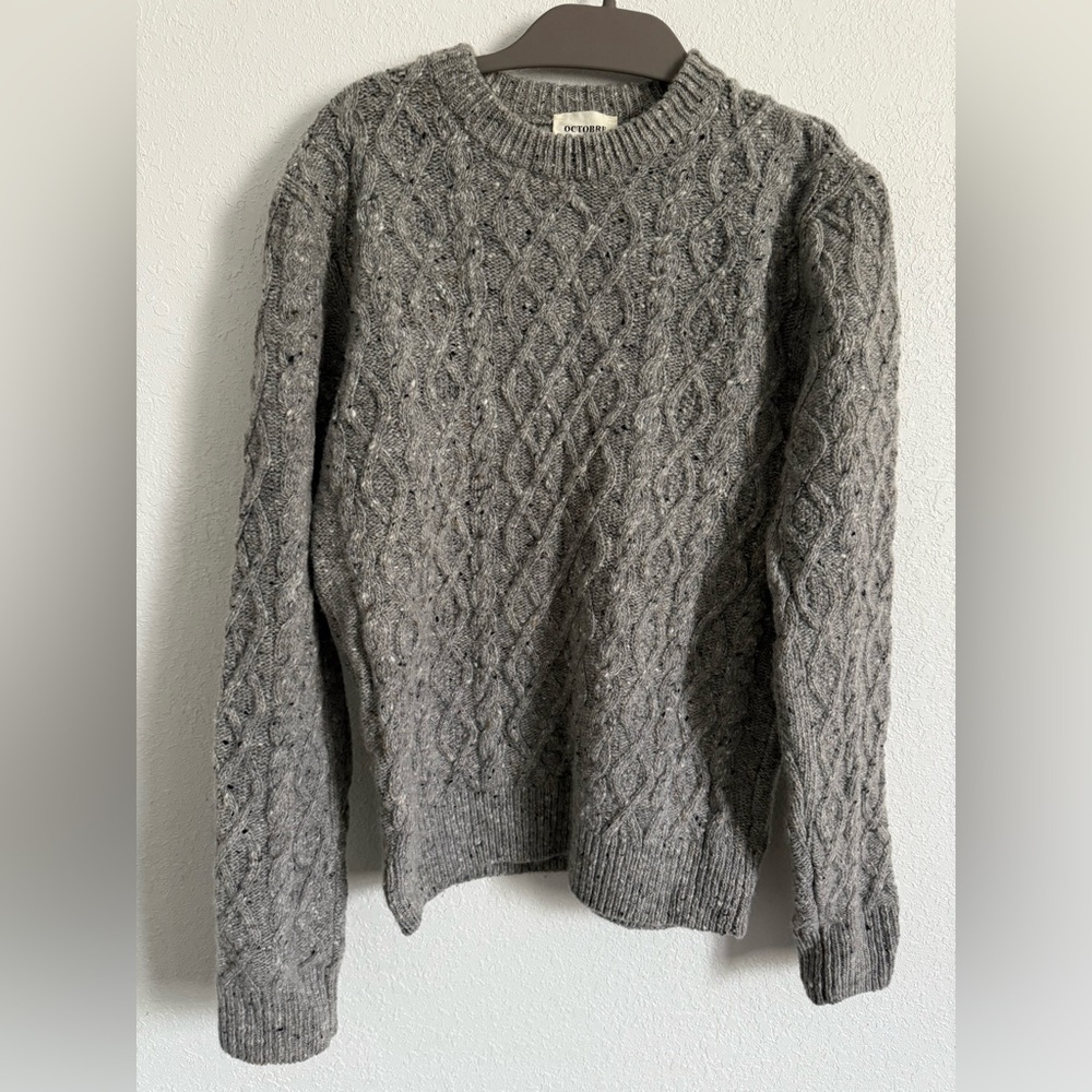 Octobre editions/Sezane Oliver Sweater 100% Merino Wool Made in Portugal XS